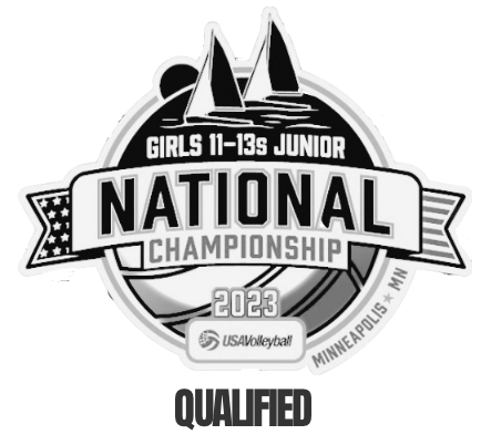 U12 qualified for the 2023 USA Volleyball Girls Junior National Championship
